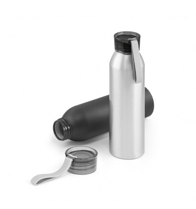 Botella de aluminio con tapa de pástico 600 ml publicitaria