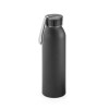 Botella de aluminio con tapa de pástico 600 ml personalizada Color Negro
