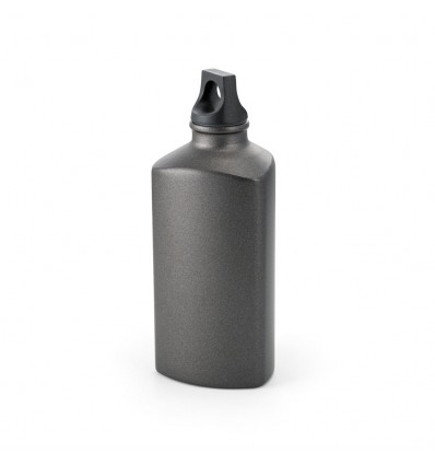 Botella triangular de aluminio 570 ml personalizada Color Gun metal