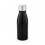 Botella de aluminio con tapa de acero inoxidable 500 ml personalizada Color Negro