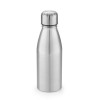 Botella de aluminio con tapa de acero inoxidable 500 ml para empresas Color Cromado satinado