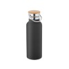 Botella termo de acero inoxidable con tapa 570 ml personalizada Color Negro