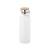 Botella termo de acero inoxidable con tapa 570 ml merchandising Color Blanco