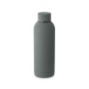 Botella de acero inoxidable con acabado de goma 550 ml promocional Color Gris oscuro