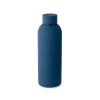 Botella de acero inoxidable con acabado de goma 550 ml merchandising Color Azul marino