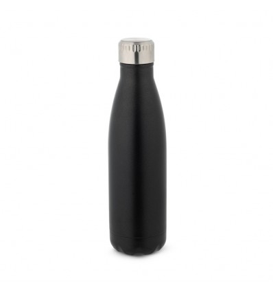 Botella de acero inoxidable con tapón estanco 510 ml personalizada Color Negro