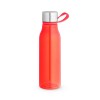 Botella de plástico RPET con asa de silicona 590 ml barata Color Rojo