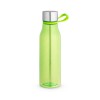 Botella de plástico RPET con asa de silicona 590 ml para empresas Color Verde claro