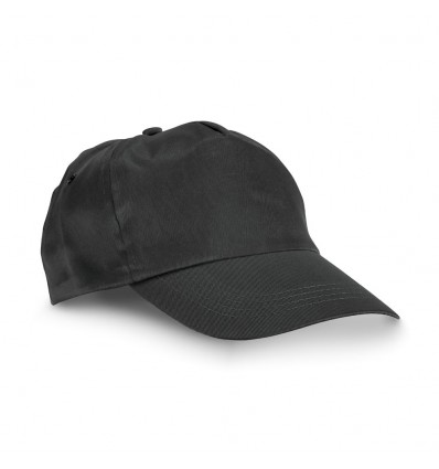 Gorra de algodón con cierre de velcro ajustable personalizada Color Negro