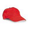 Gorra de algodón con cierre de velcro ajustable barata Color Rojo