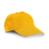 Gorra de algodón con cierre de velcro ajustable merchandising Color Amarillo