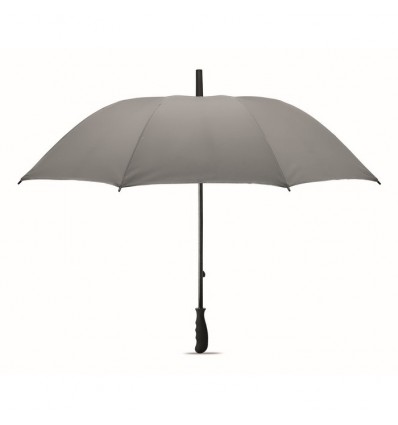 Paraguas de poliéster reflectante manual publicitario Color Plata Mate