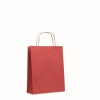 Bolsa de papel de color de 18x8x21 cm promocional Color Rojo