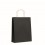 Bolsa de papel de color de 25x11x32 cm personalizada Color Negro