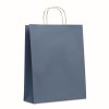 Bolsa de papel de color de 32x12x40 cm barata Color Azul