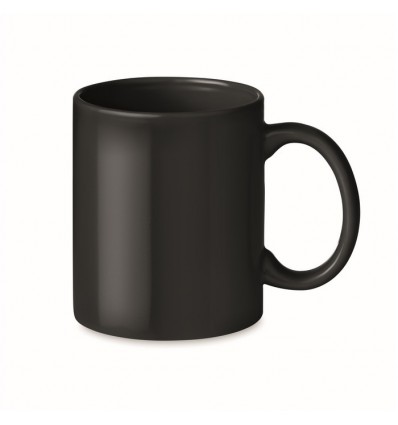 Taza de cerámica mug de color 300 ml personalizada Color Negro