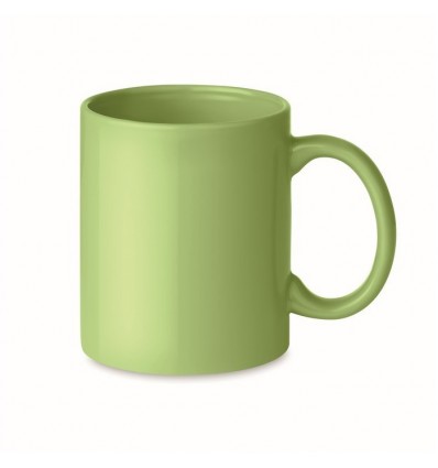 Taza de cerámica mug de color 300 ml merchandising Color Verde