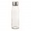 Botella de vidrio con tapón de acero inoxidable 500 ml personalizada Color Transparente