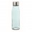 Botella de vidrio con tapón de acero inoxidable 500 ml barata Color Azul Transparente