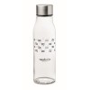 Botella de vidrio con tapón de acero inoxidable 500 ml con logo