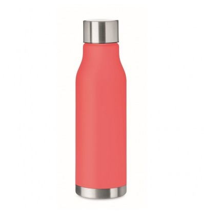 Botella RPET anti fugas sin BPA 600 ml personalizada Color Rojo Transparente