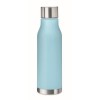 Botella RPET anti fugas sin BPA 600 ml económica Color Azul Claro Transparente