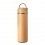 Termo de bambú y acero inoxidable con infusor 400 ml personalizado Color Madera