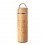 Termo de bambú y acero inoxidable con infusor 400 ml con logo