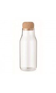 Botella de cristal con tapón de corcho - 600 ml