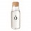 Botella de crital con tapón de corcho 600 ml con logo