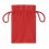 Bolsa pequeña de algodón negro para regalos personalizada Color Rojo