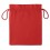 Bolsa mediana de algodón negro para regalos promocional Color Rojo