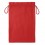 Bolsa grande de algodón negro para regalos promocional Color Rojo