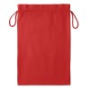 Bolsa grande de algodón negro para regalos promocional Color Rojo