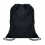 Mochila saco de poliéster con efecto jaspeado personalizada Color Negro