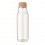 Botella de vidrio de 1L con tapón de corcho personalizada Color Transparente