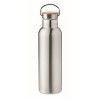 Botella termo en acero inoxidable visto con asa - 750 ml personalizada Color Plata Mate