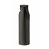 Botella de aluminio con asa de silicona 600 ml personalizada Color Negro