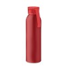 Botella de aluminio con asa de silicona 600 ml para regalo personalizado Color Rojo