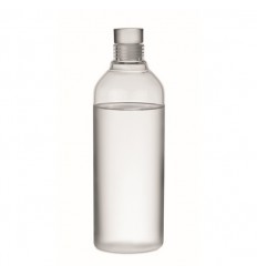 Botella de vidrio borosilicato de un litro para comedor publicitaria