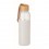 Botella de 500ml con funda silicona y tapón de bambú barata Color Blanco