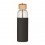 Botella de 500ml con funda silicona y tapón de bambú merchandising