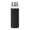 Botella con funda de neopreno y asa plegable de 500ml personalizada Color Negro