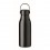 Botella de diseño de 650ml con asa de silicona personalizada Color Negro