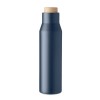 Botella termo de acero inoxidable 500 ml con logo promocional Color Azul Marino Oscuro