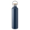 Botella termo en acero inoxidable visto con asa 1L para empresas Color Azul Marino Oscuro