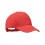 Gorra de béisbol de algodón orgánico 5 paneles barata Color Rojo
