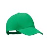 Gorra de béisbol de algodón orgánico 5 paneles para empresas Color Verde