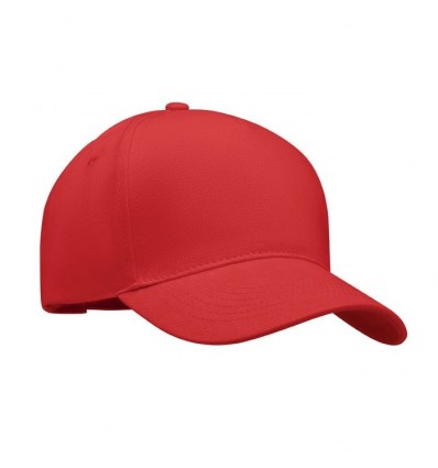 Gorra de sarga de algodón con hebilla metálica barata Color Rojo