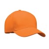 Gorra de sarga de algodón con hebilla metálica merchandising Color Naranja